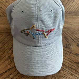 Men’s Gray Cap with Colorful Shark Embroidery
